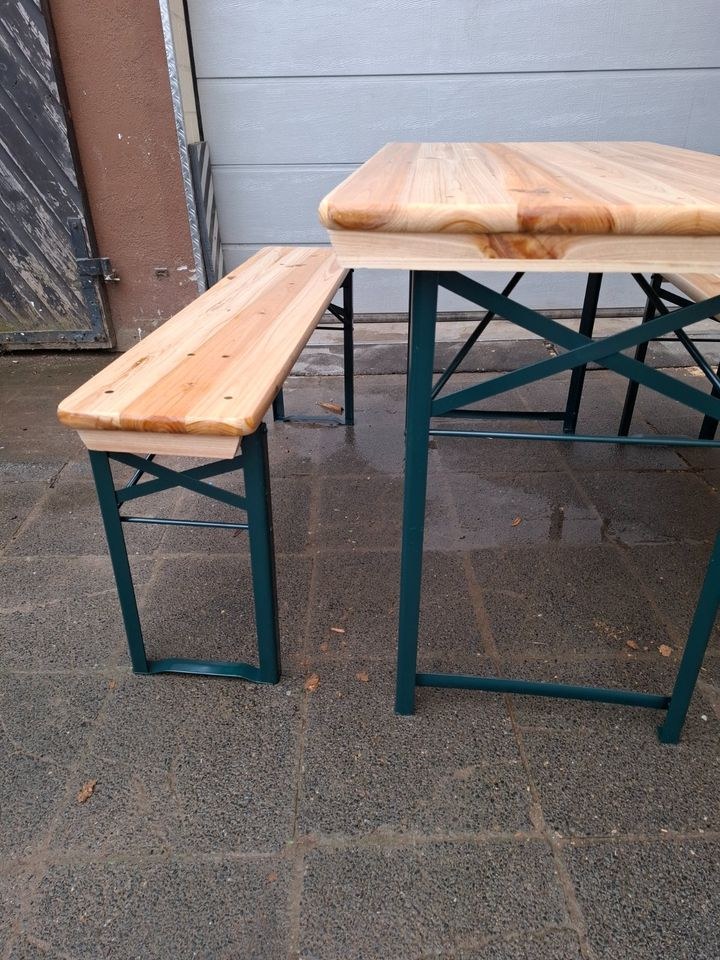 Bierzeltgarnitur Bierbank Biertisch 110 x 60 mieten in Hungen – 2