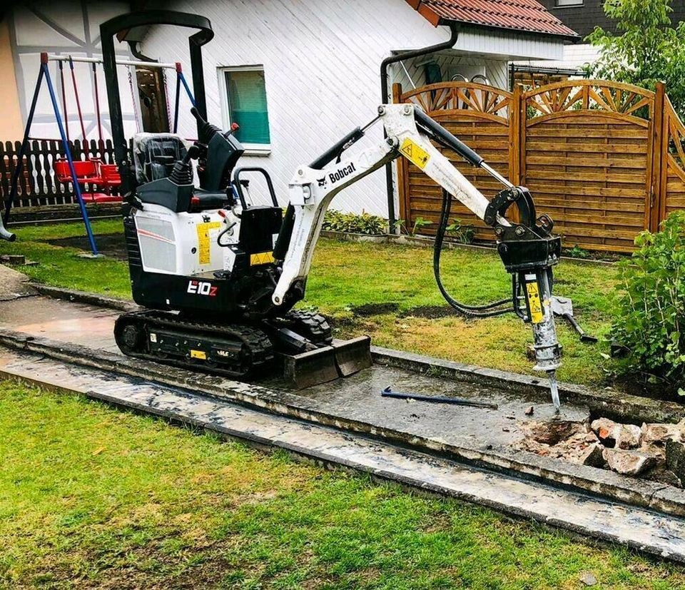 Minibagger Bagger Bobcat Abbruchhammer mieten in Hungen