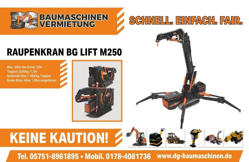 Minikran Raupenkran mieten in Potsdam bei DG Baumaschinen – 3