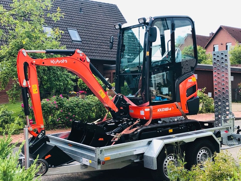 Minibagger Kubota 1,6 Tonnen mieten in Potsdam bei DG Baumaschinen – 3