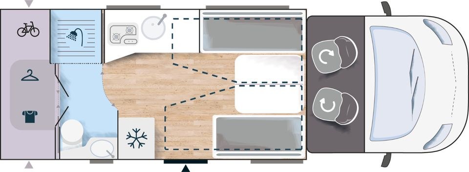 Wohnmobil N Campingbus Teilintegriert Camper mieten in Riesa – 3