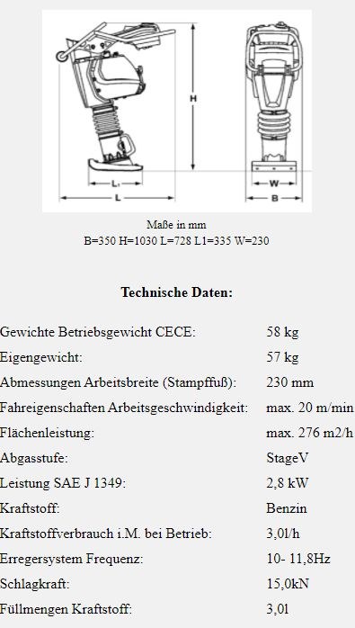 Mietpark A5 Stampfer 62 Kg mieten in Mücke – für Gräben & enge Stellen – 4