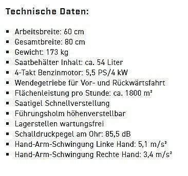 Mietpark A5 Sembdner Rasenbaumaschine RS 60 mieten bei Mietpark A5 – 2
