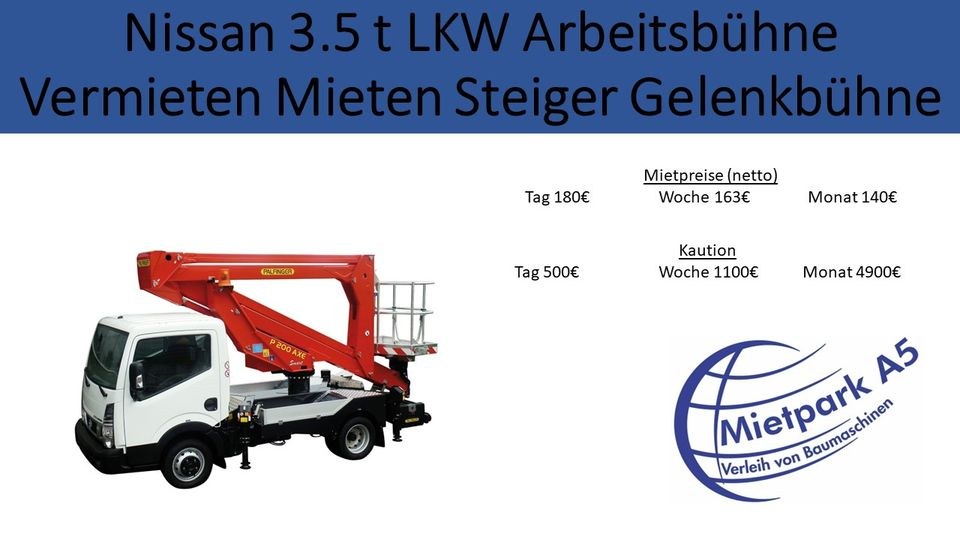 Mietpark A5 t LKW Arbeitsbühne Steiger mieten bei Mietpark A5