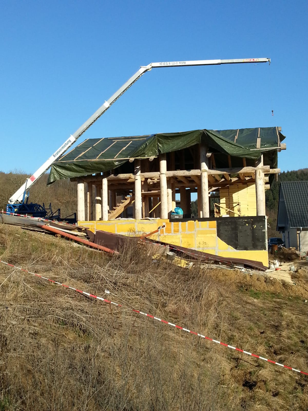 Dachdeckerkran Anhängerkran KLAAS – 2