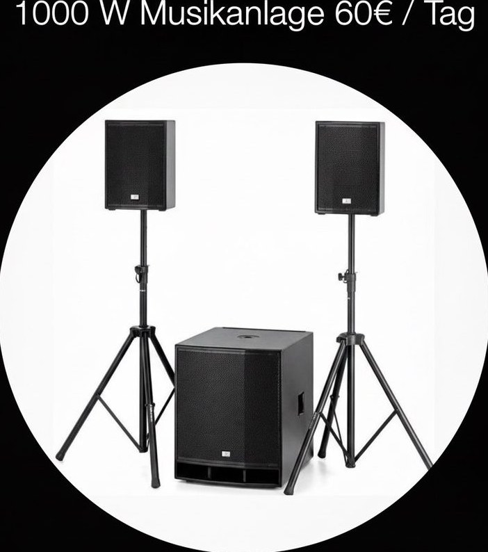 1000W Musikanlage Pa Boxen mieten bei Grax Eventtechnik – Party-Sound – 2