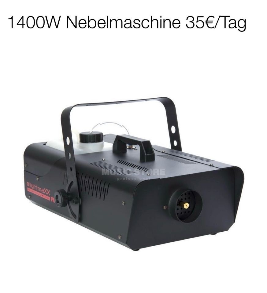Nebelmaschinen Seifenblasenmaschine Nebel Fog mieten in Lambsheim – 3