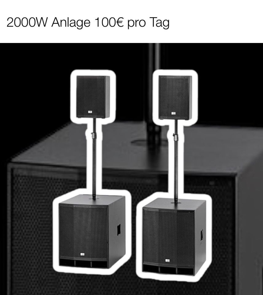 1000W Musikanlage Pa Boxen mieten bei Grax Eventtechnik – Party-Sound – 4