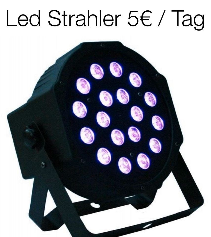 Laser Led Strahler Schwarz Neon Licht Bar Effekt mieten in Lambsheim – 2