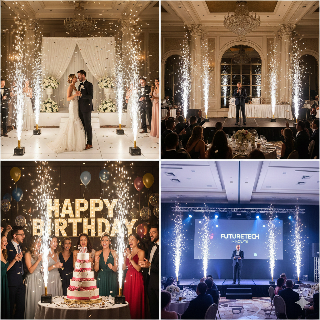 Kaltfunkenmaschine – Der spektakuläre Funken-Effekt für Hochzeiten, Geburtstage & Events – 2