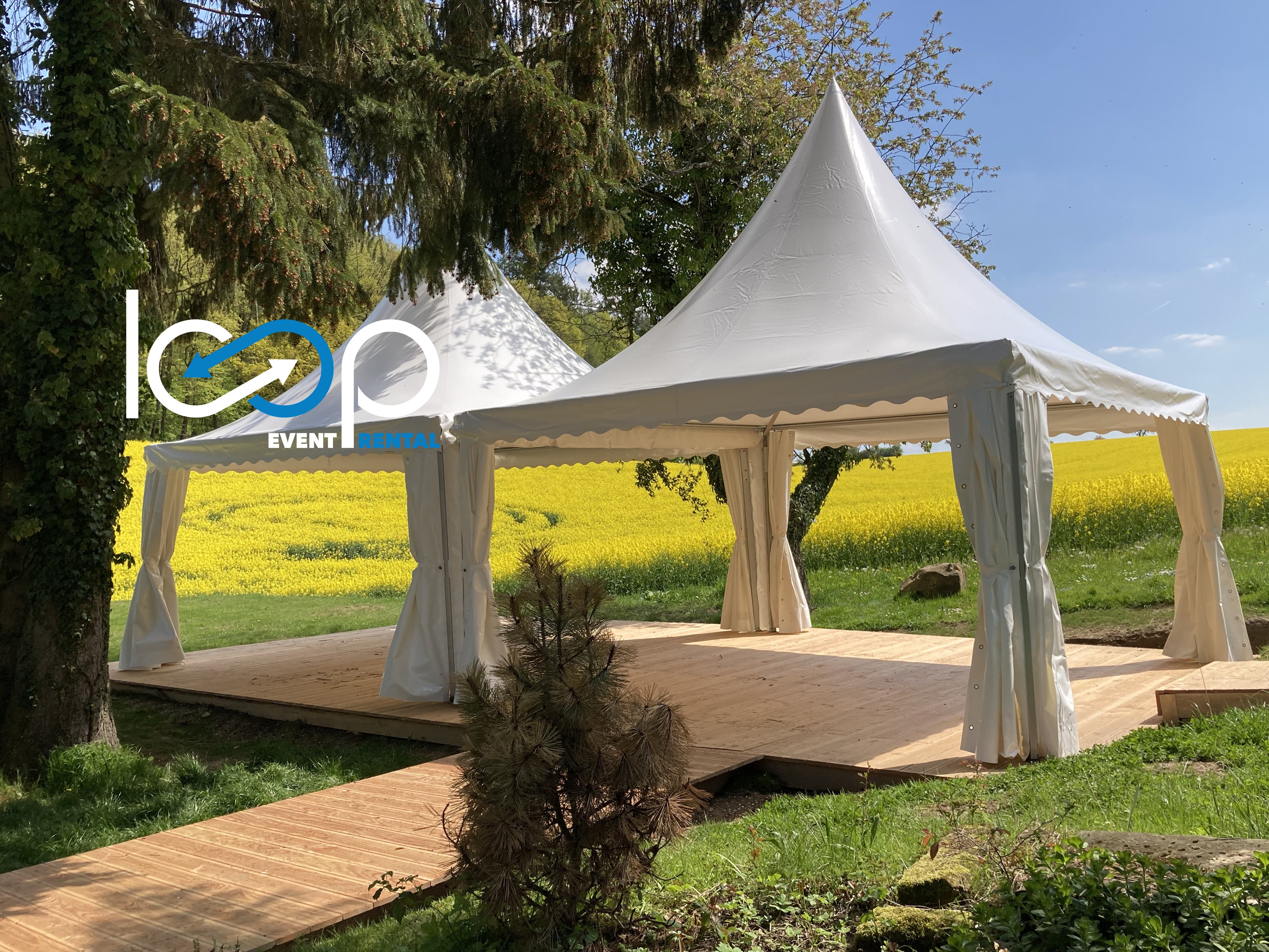 Pagode 5x5 // Partyzelt // Festzelt // Spitzdach