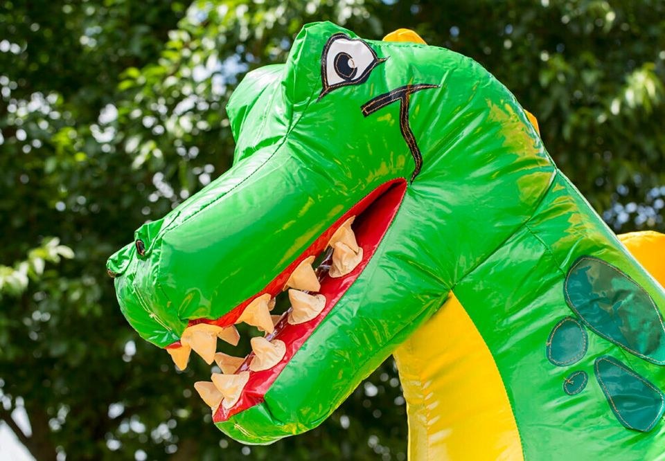 Dino L Hüpfburg Rutsche Urzeit Abenteuer mieten bei Pohl EDV Service – 4
