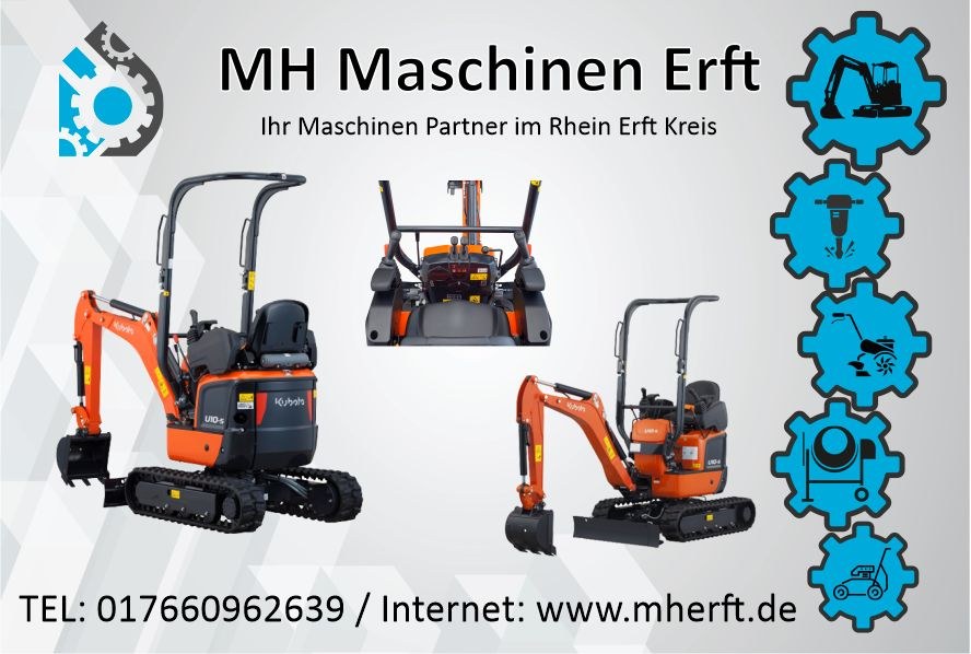 Kubota Minibagger 1,2t Mikrobagger U10 5 Bagger mieten in Bedburg – 2