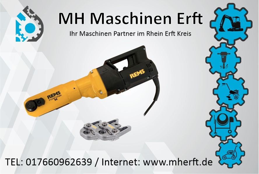 Pressmaschine Presszange Rohrpresse mieten bei MH Maschinen Erft