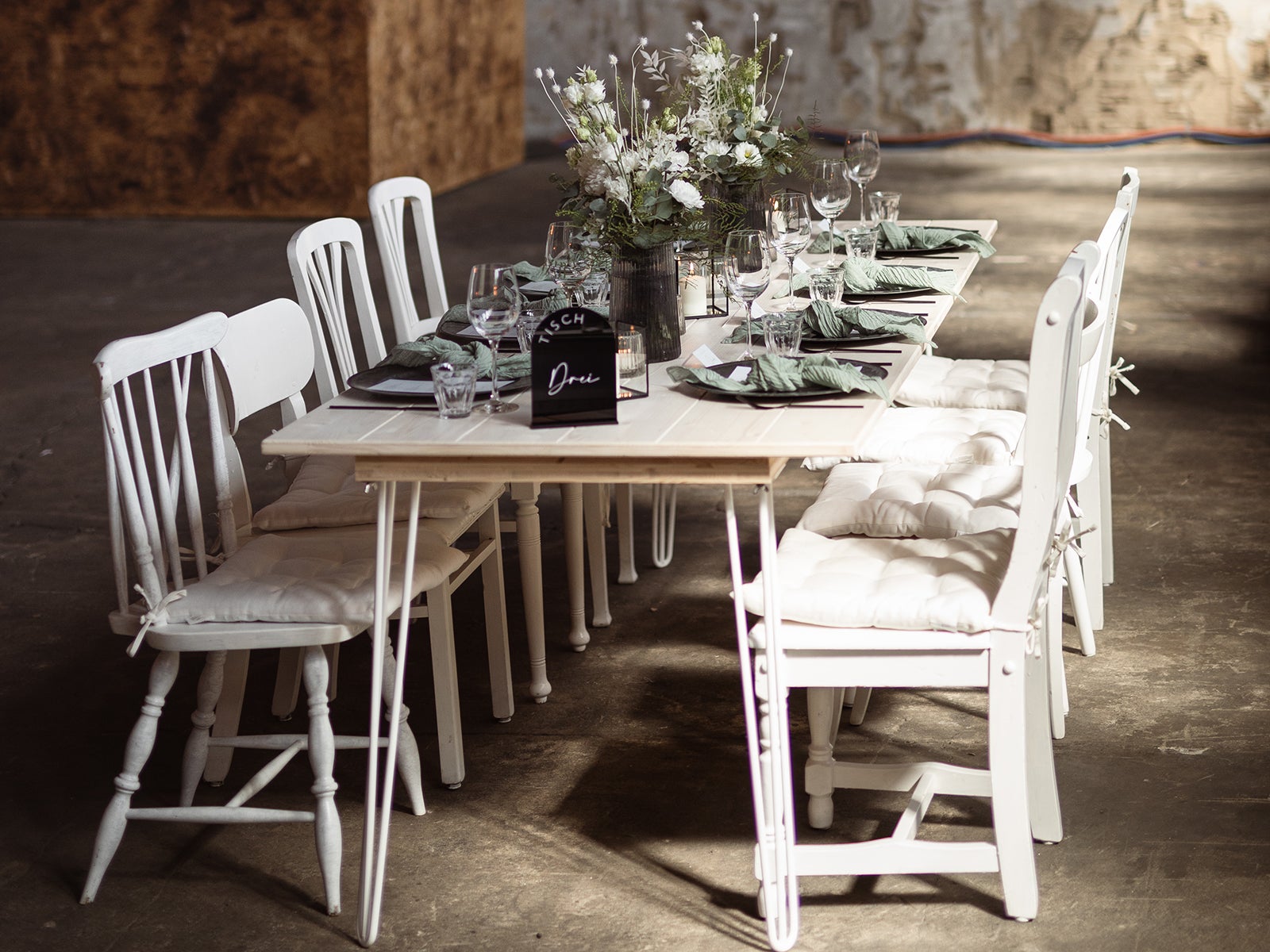 Holztische - Vintagetische - Rustikale Tische - BoHo Tische - Shabby Tisch - Holzbohlentische – 3