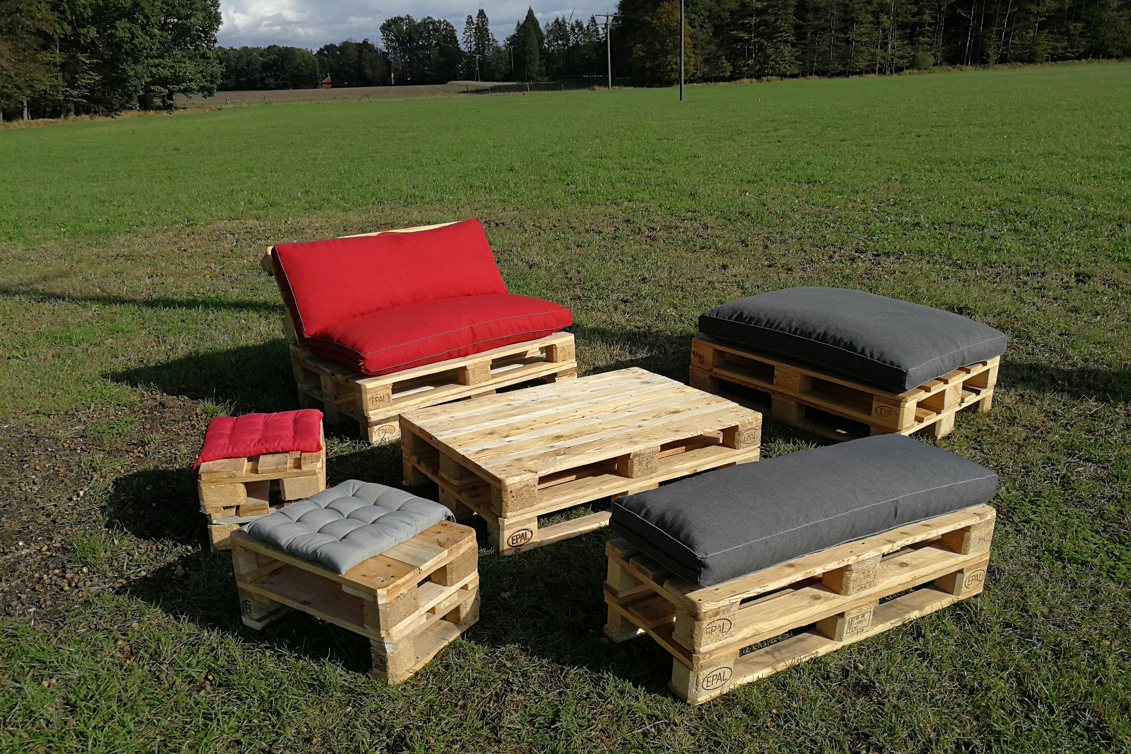 Palettenmöbel - Sitzgelegenheiten - Sofa - Couch - Lounge - Industrial - Shabby - Vintage - Beach - Möbel - Eventmöbel