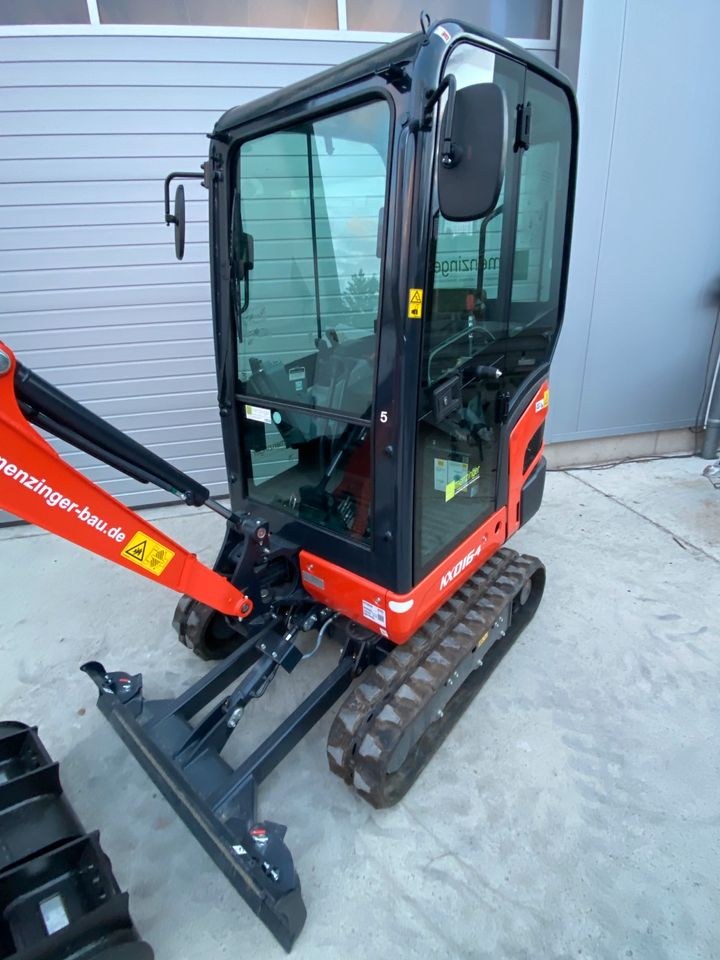 KUBOTA KX016 4 Minibagger Bagger 1600kg mieten bei menzinger – 3