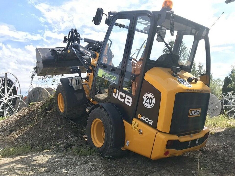 ***WOCHENEND KNALLER JCB 403 Radlader Hoflader mieten bei menzinger – 2