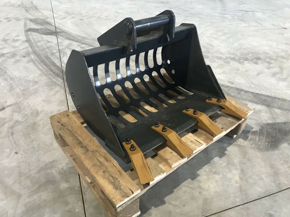Minibagger Anbaugerät Sieblöffel Schaufel MS01 mieten bei menzinger