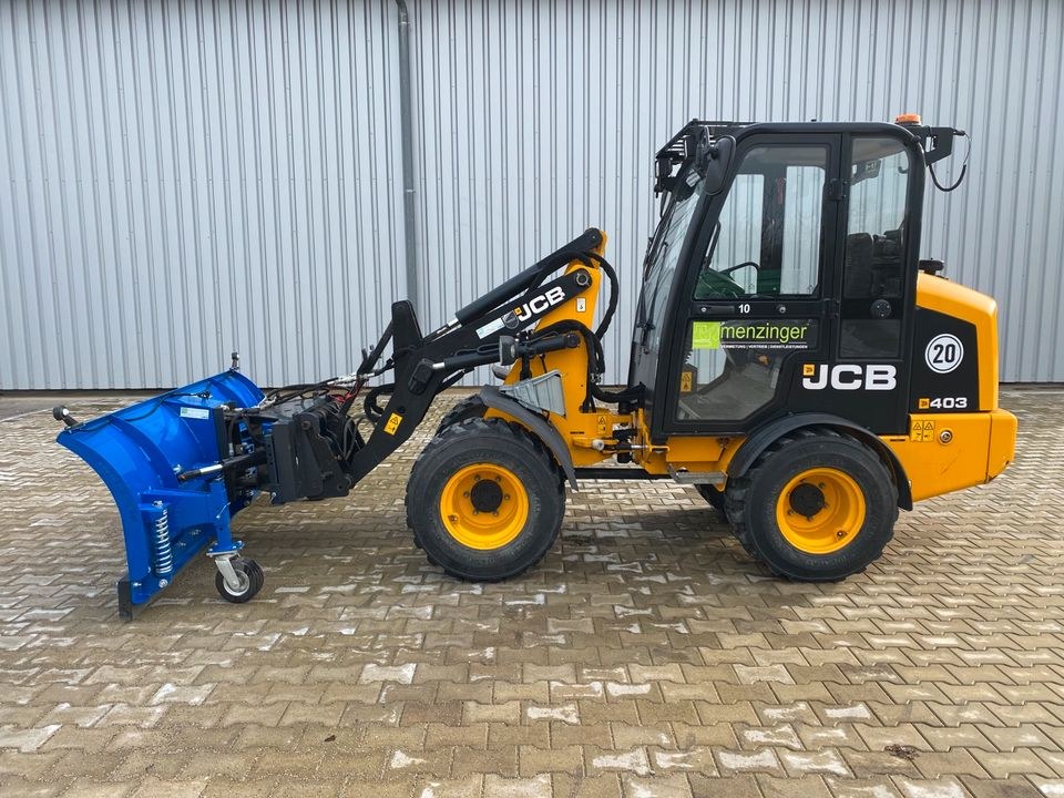 JCB 403 Winterdienst Schneeräumschild mieten bei menzinger