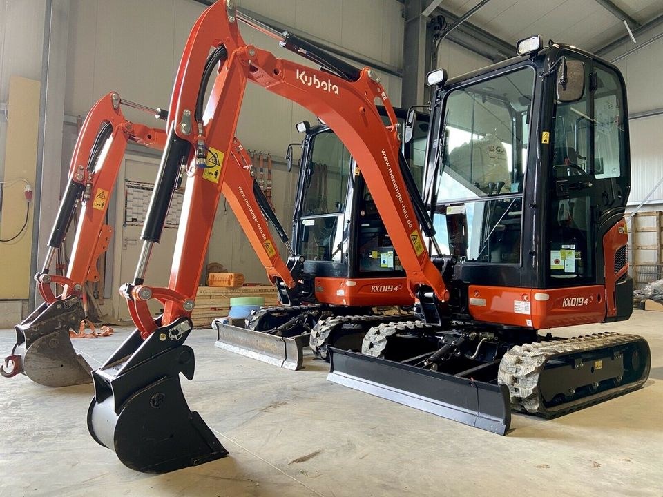 Minibagger Kubota KX019 4 mieten bei menzinger – 4