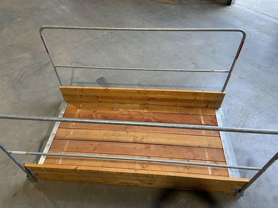 Grabenbrücke 2,0m Länge *Seitengeländer mieten bei menzinger – 2