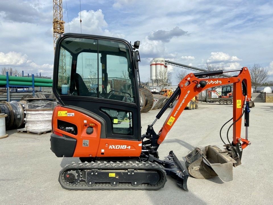 Minibagger Kubota KX018 4 mieten bei menzinger – 3
