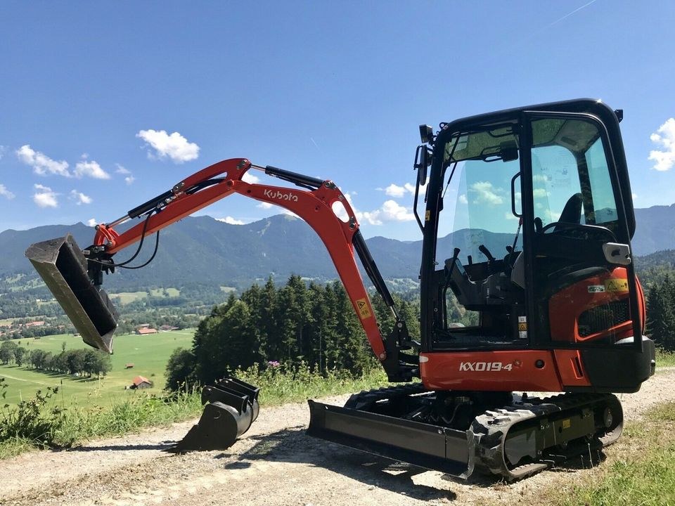 Minibagger Kubota Bagger KX019 4 mieten bei menzinger