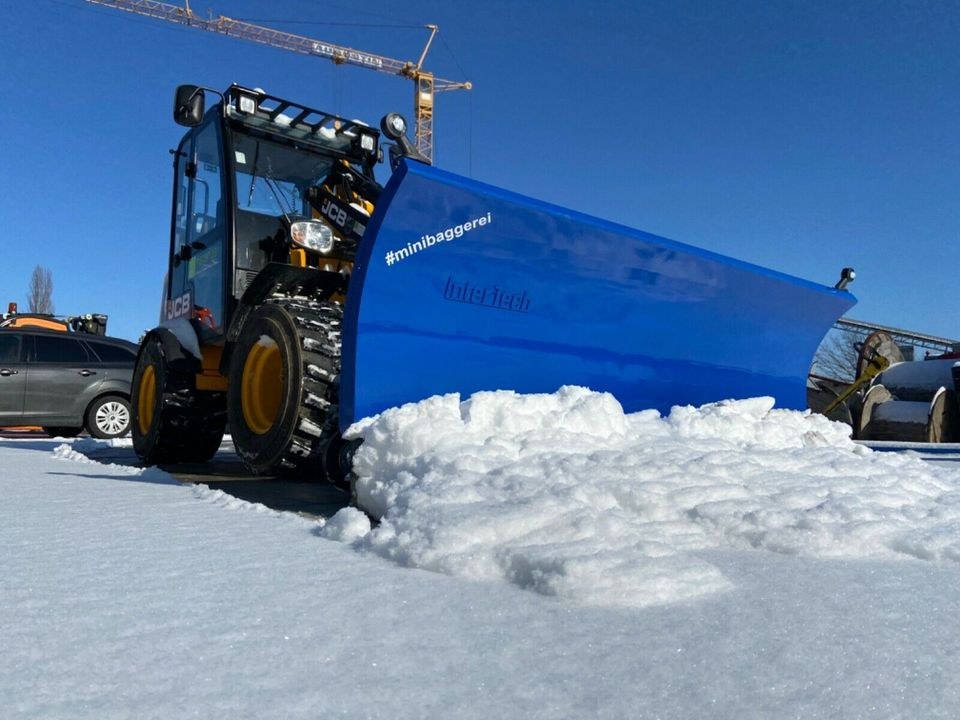 Winterdienst Schneeräumer Radlader Schneeschild mieten bei menzinger