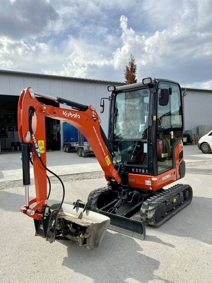 Minibagger Kubota KX018 4 mieten bei menzinger – 2