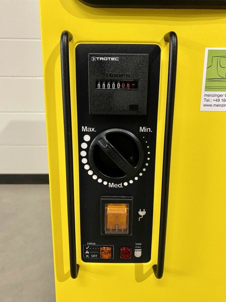 Bautrockner Entfeuchter TROTEC TTK 125S 60qm mieten bei menzinger – 3