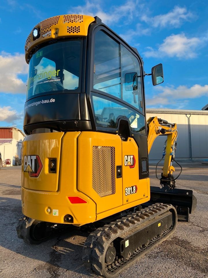 CAT 301.8 Minibagger Caterpillar Bagger 108 mieten bei menzinger – 4
