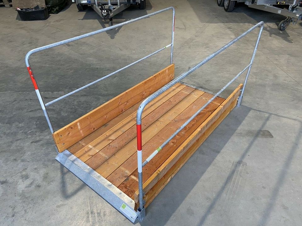 Grabenbrücke 2,0m Länge *Seitengeländer mieten bei menzinger