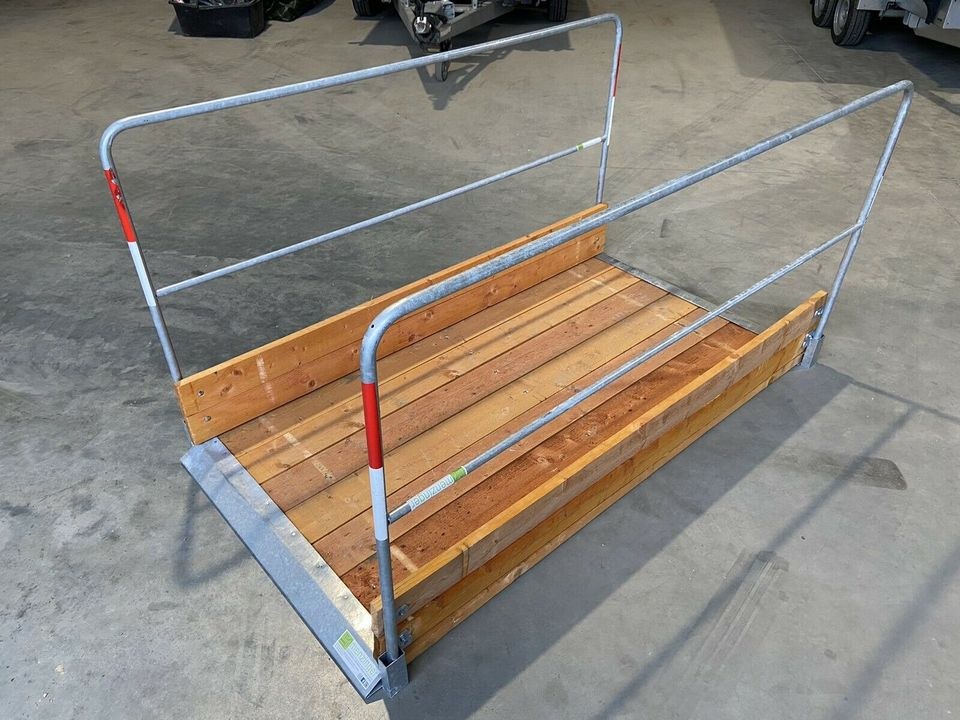 Grabenbrücke 2,0m Länge *Seitengeländer mieten bei menzinger – 4