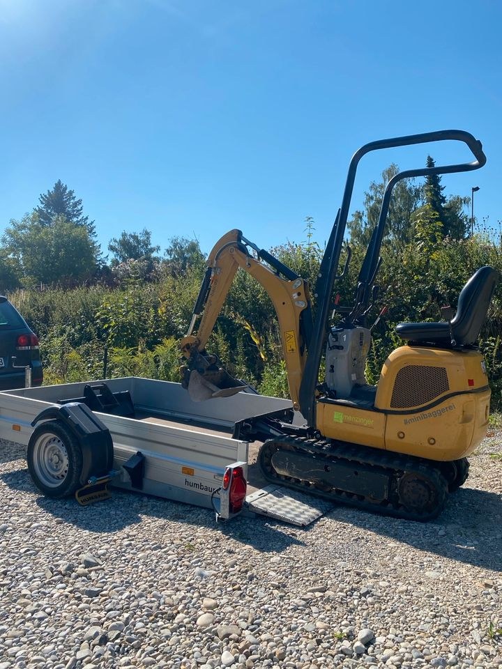 Microbagger 900kg Minibagger Cat 300.9 D mieten bei menzinger – 2