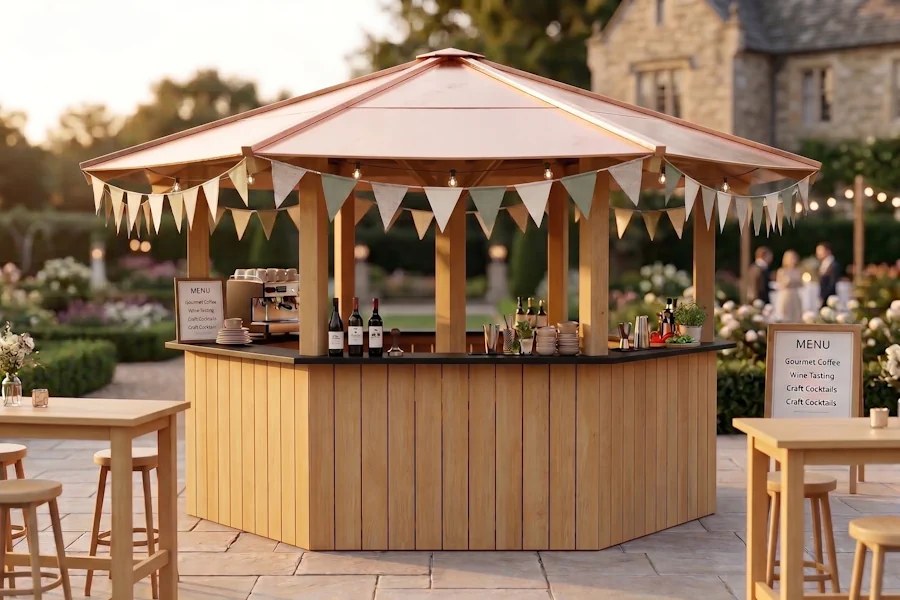 Massiven Holz-Bierpavillon mieten in Geislingen bei High5event