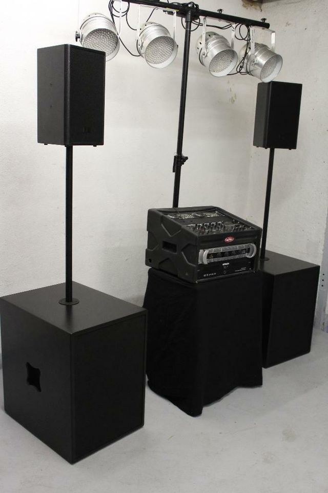 Partyset Licht Ton Musikanlage PA mieten in Schutterwald