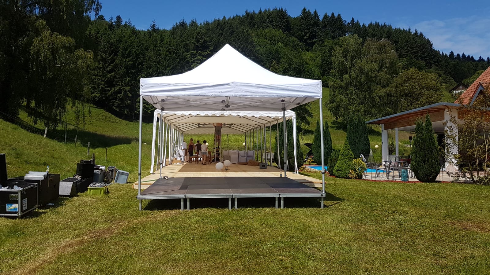 Faltpagode Faltzelte Pavillion 3x3m 4x4m 5x5m