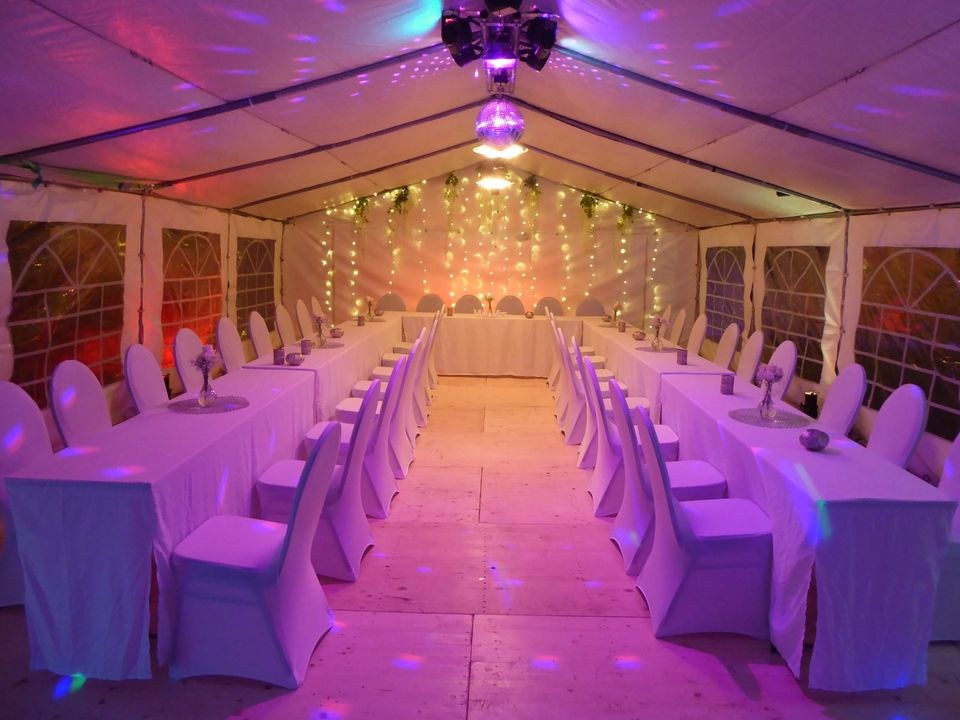 Partyzelt 6x12m Zeltboden Stühle mieten bei Morgentau Events – 3