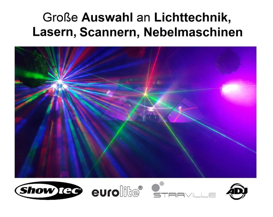 Lichtanlage Lichtshow Equipment Lichteffekte mieten in Großenwiehe