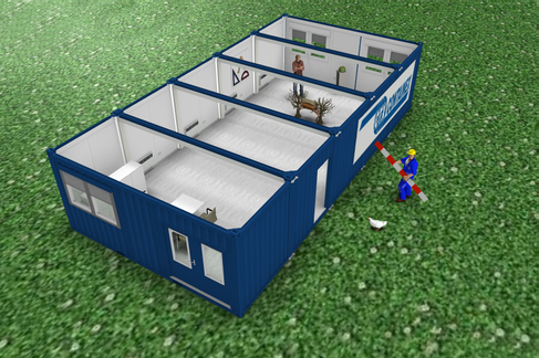 Bürocontainer 20' mit/ohne Einrichtung – 4