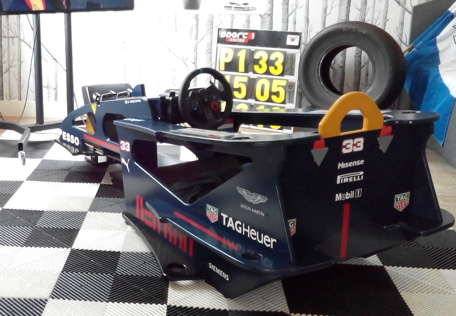 Rennsimulator Cockpit blau mieten in Bad Bentheim – 2