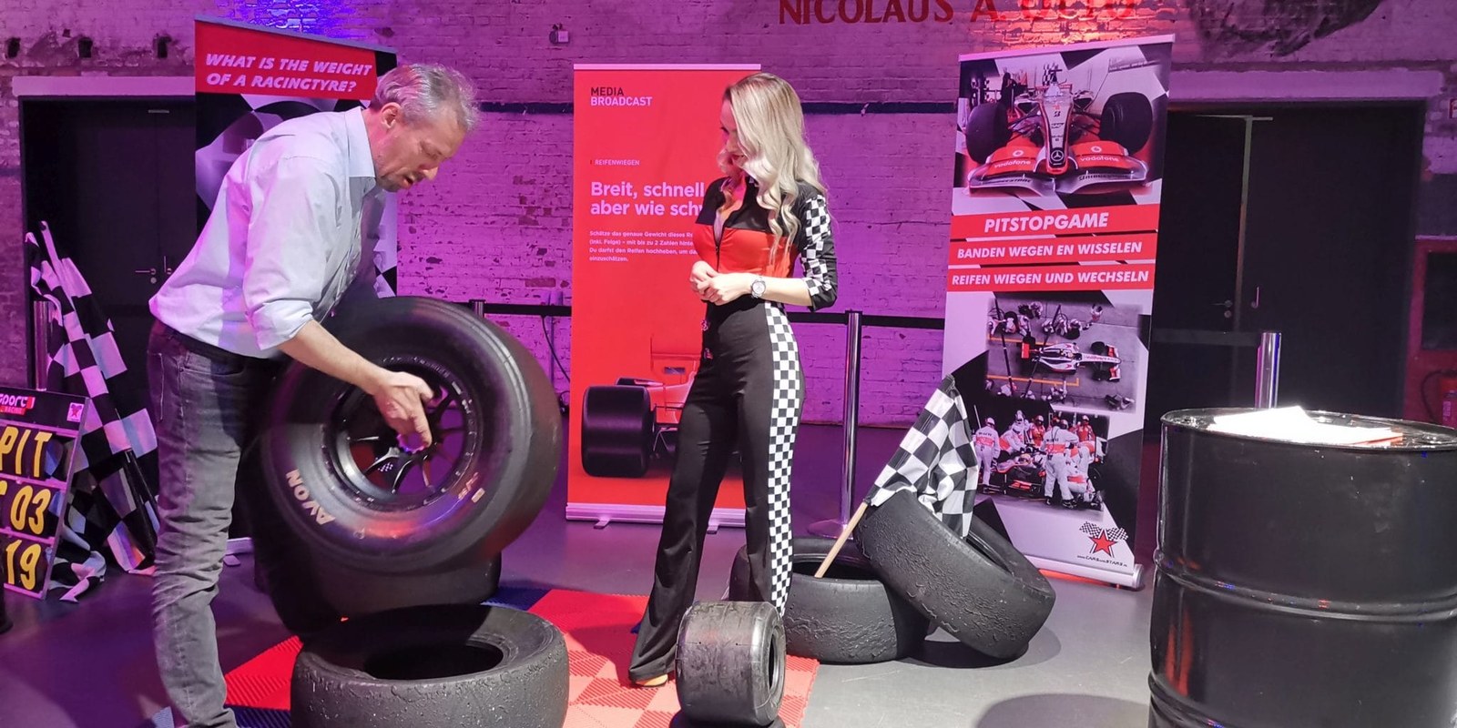 Reifenwiegespiel mieten in Bad Bentheim bei Cars & Stars Events