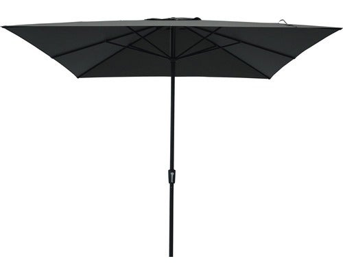 Sonnenschirm, quadratisch, anthrazit, 3m