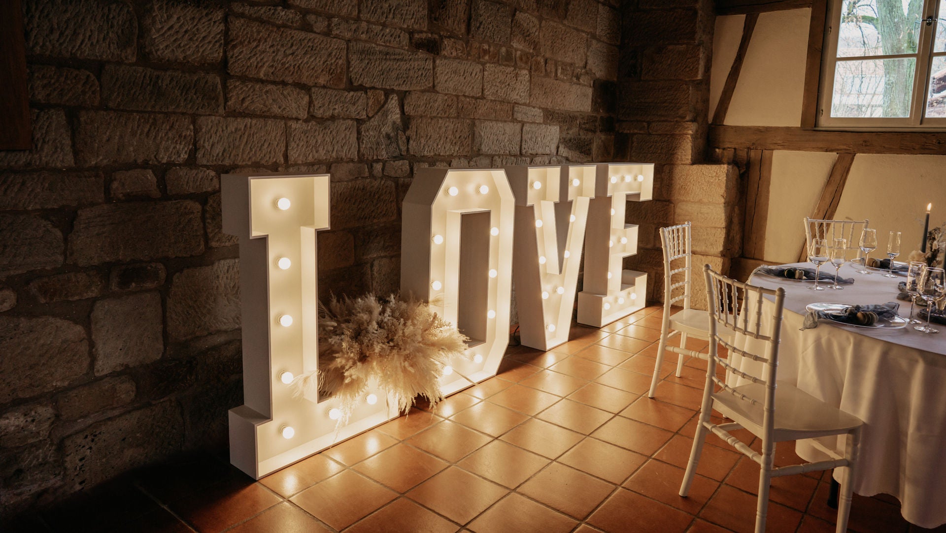 LED LOVE Buchstaben XXL | Leuchtbuchstaben | Dekoration Hochzeit | Love Letters – 3