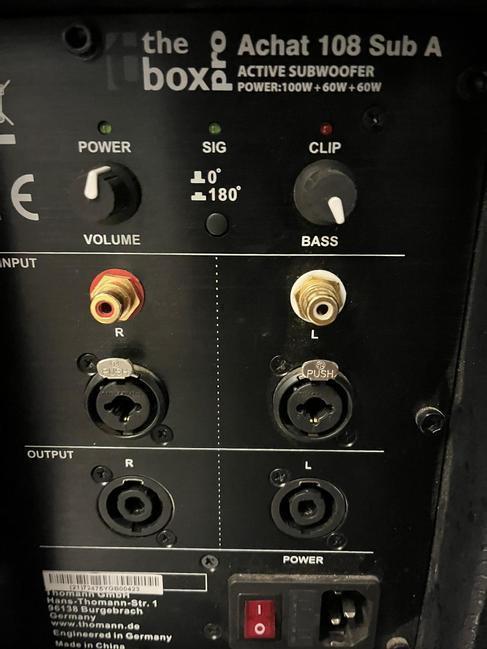 Beschallungsanlage, aktives 2.1 Soundsystem – 3
