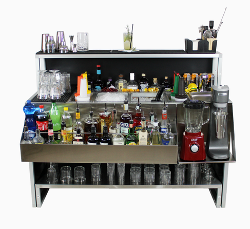 Mobile Cocktailstation 150cm "modern & hochwertig" – 2