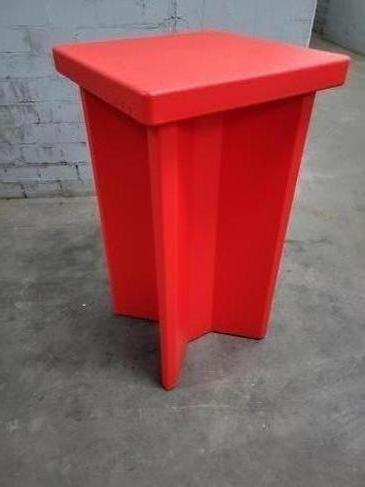 Stehtisch "SLIDE X2" in rot (Beleuchtung möglich) – 2
