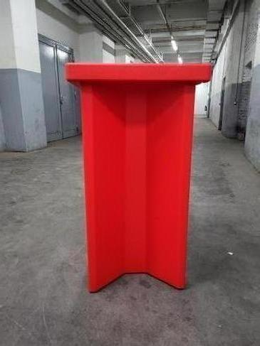 Stehtisch "SLIDE X2" in rot (Beleuchtung möglich) – 4