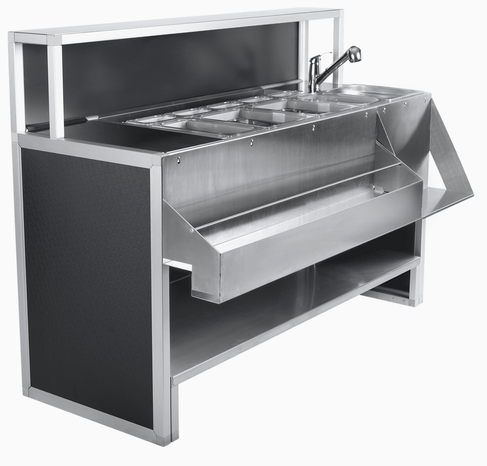 Mobile Cocktailstation 150cm "modern & hochwertig" – 4